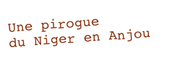 Une pirogue 
du Niger en Anjou